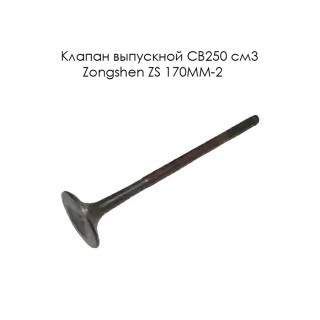 Клапан выпускной CB250 см3 Zongshen ZS 170MM-2 (100200652)