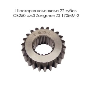 Шестерня коленвала 22 зуб. CB250 см3 Zongshen ZS 170MM-2 (100103505)