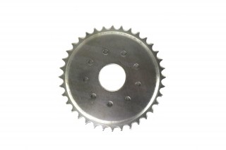 Звезда ведомая 36 зубов веломотора F50,F80,NR50,NR80,T100,72(8P) цинк (9 отверстий)