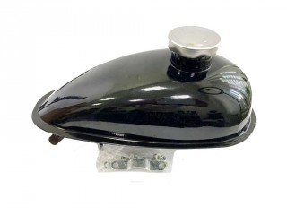 Бензобак веломотора  F50,F80,NR50,NR80,T100,72(8P), 2,5л, черный (с НАРУЖНОЙ резьбой под бензокран)