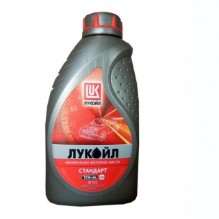 Масло Лукойл Стандарт 10W40 SF/CС (1л) минеральное, для 4-х тактных двигателей