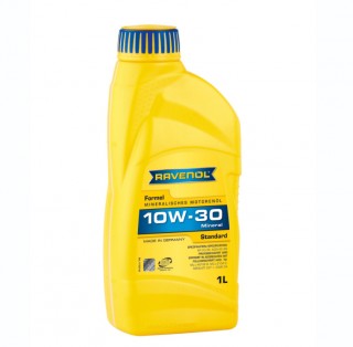 Масло RAVENOL Formel Standart SAE10W30 (1л) минеральное, для 4-х тактных снегоуборочных машин, мотокультиваторов (до -25С)