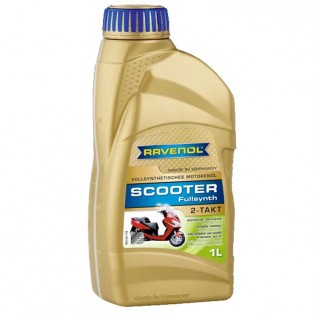 Масло RAVENOL Scooter Fullsynth  API: TC+/TD(1л) синтетическое, для 2-х тактных скутеров (63781)