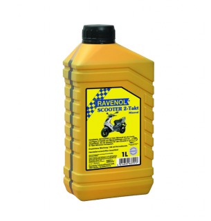 Масло RAVENOL Scooter Mineral API: TB (1л) минеральное, для 2-х тактных скутеров (63791)