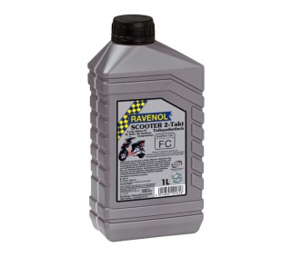 Масло RAVENOL Scooter Teilsynthetisch (1л) полусинтетическое, для 2-х тактных скутеров (63231)