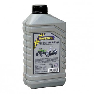 Масло RAVENOL Scooter Teilsynth (1л) полусинтетическое, для 4-х тактных скутеров и ATV (63721)