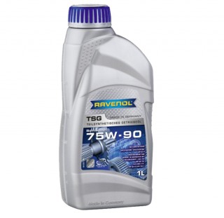 Масло трансмиссионное RAVENOL TSG SAE 75W-90 GL-4 (1л) полусинтетическое, для механических КПП мотоблоков, снегоходов и т.п.