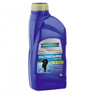 Масло RAVENOL Outboardoel SAE 10W-40 (1л) полусинтетическое, для 4-х тактных лодочных моторов