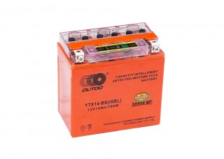 Аккумулятор OUTDO 12В 14 А/ч YTX14L-BS iGEL, (151 х 88 х 147) прямая полярность
