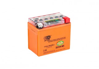 Аккумулятор OUTDO 12В 5 А/ч UTX5L-BS индикатор iGEL, (114 х 70 х 106) обратная полярность