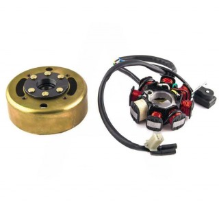 Зажигание в сборе с маховиком 152QMI, 157QMJ (125, 150см3)
